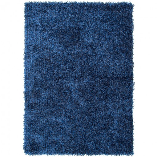Deep Blue Shag Rug Little Crown Interiors