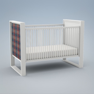modern upholstered crib
