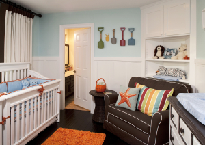 Nursery for twins by Little Crown Interiors