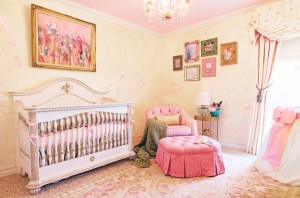 Gold and Pink Girl's Nursery