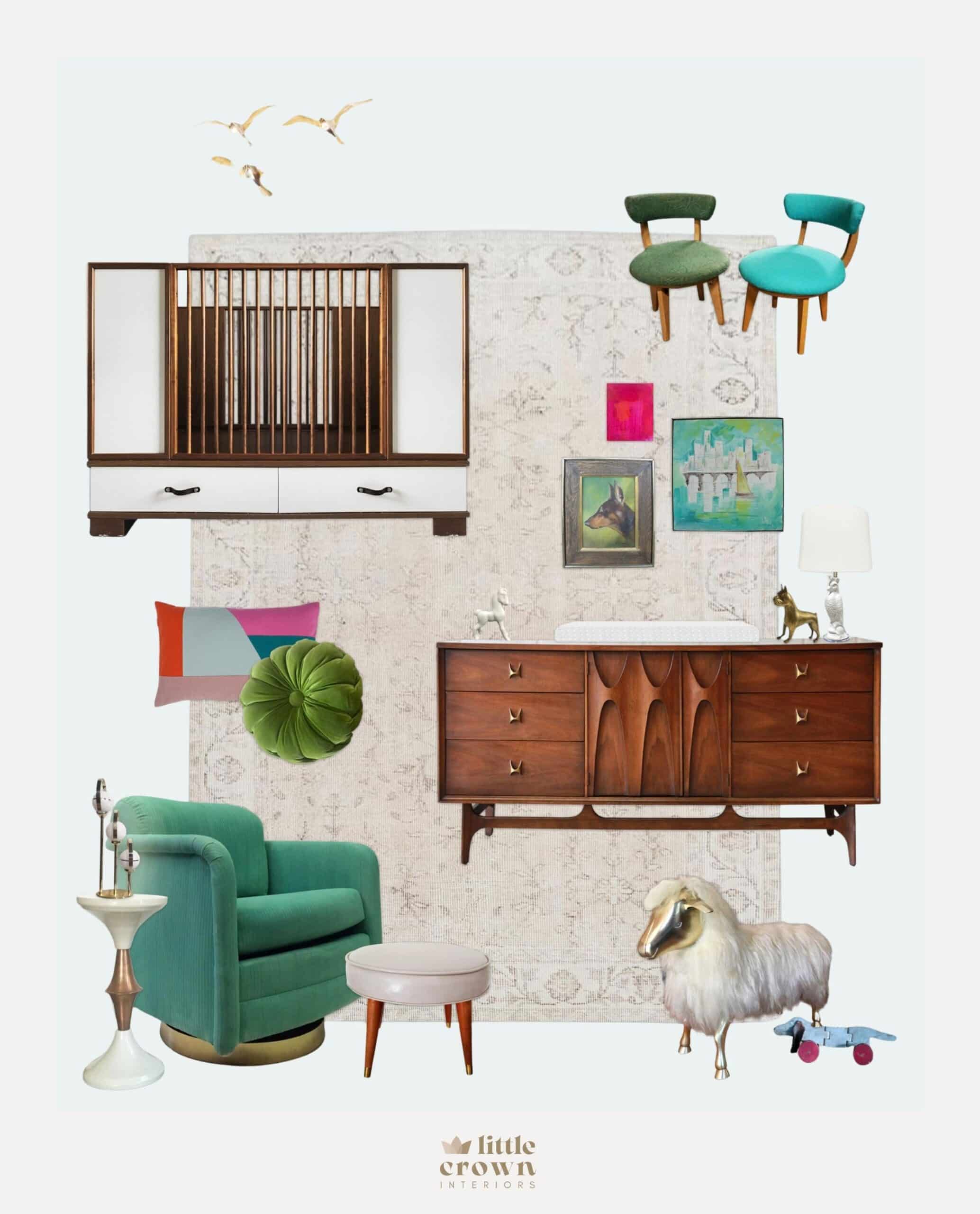 A Fully Vintage Nursery Design With Safety Tips