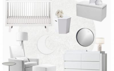 A Celestial and All White Nursery E-Design Reveal