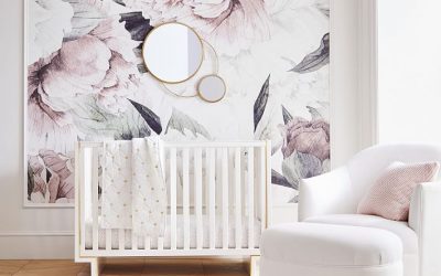 Nursery Design Board Inspired by PB Modern Baby