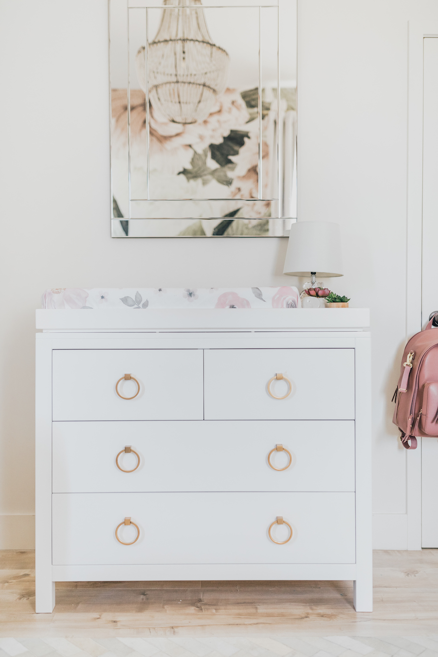 Modern Fl Nursery White Dresser, Modern White Dresser For Nursery