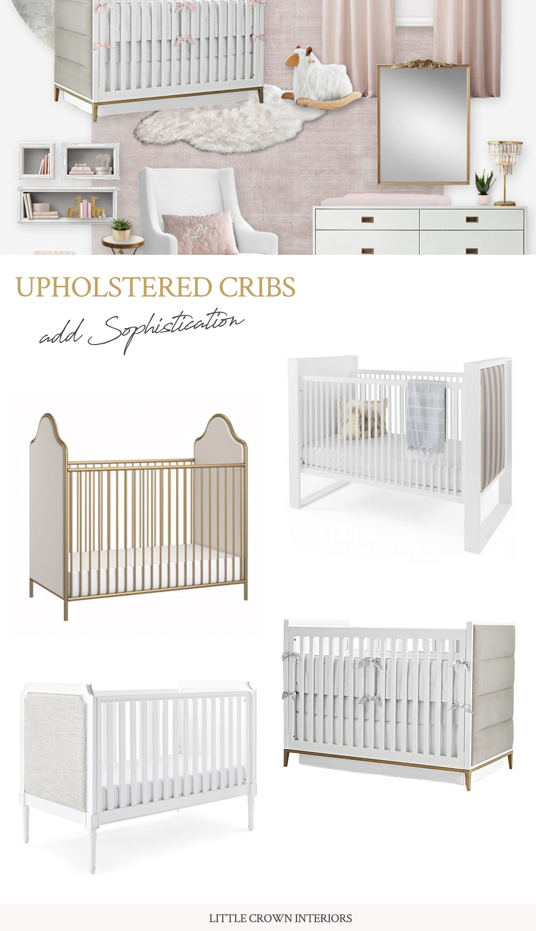 Upholstered crib outlet