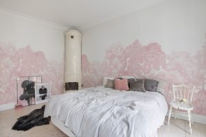 Pink Forest Wallpaper | Little Crown Interiors
