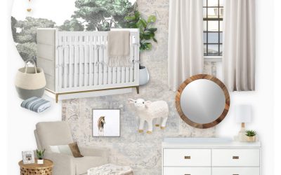 A Gender Neutral Nursery E-Design Reveal (Two Ways)