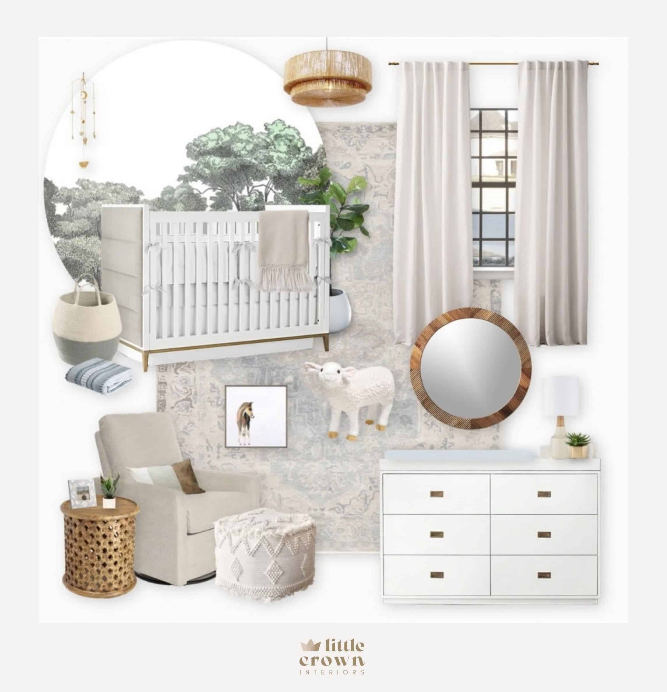 A Tree Theme Gender Neutral Nursery With Boy Option