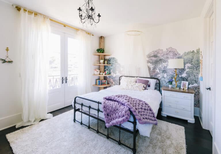 Lavender Girl's Bedroom by Little Crown Interiors