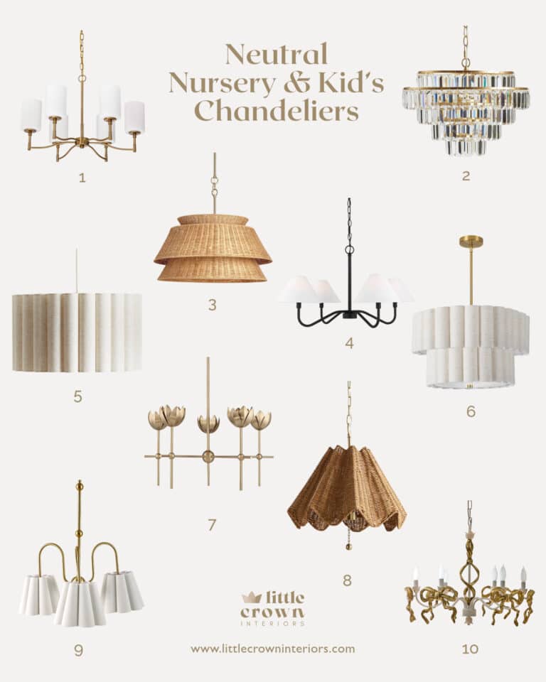 Neutral Nursery Chandelier Options That Really Stand Out