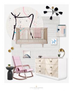 Modern Nursery Wallpaper E-Design