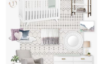 A Lavender Bohemian Girl’s Nursery E-Design Reveal