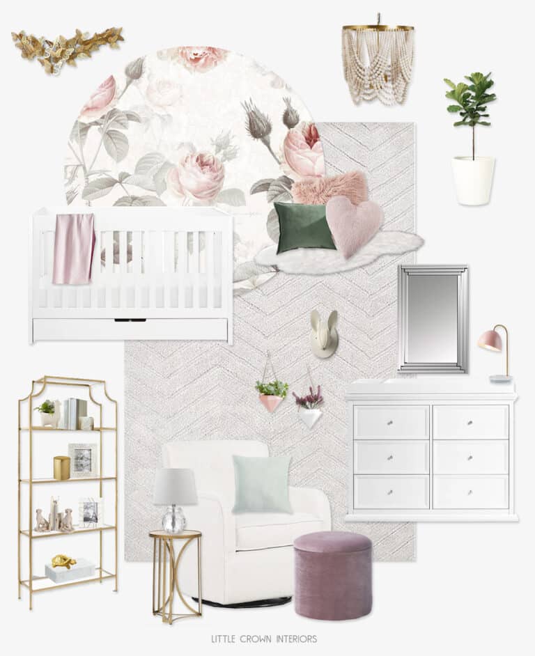 Get the Look: Recreating This Girl’s Floral Nursery