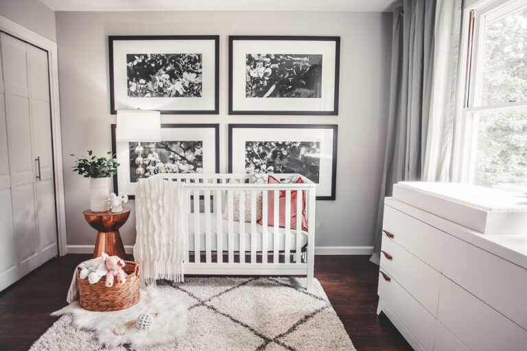 Black and white nursery design