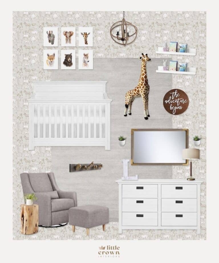 A Sophisticated Safari Nursery Design