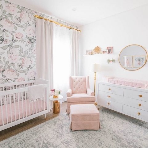 Get the Look: Recreating a Blush Floral Nursery - Little Crown Interiors