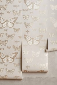 Neutral Butterfly Wallpaper