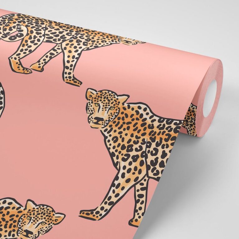 Leopard Pink Wallpaper