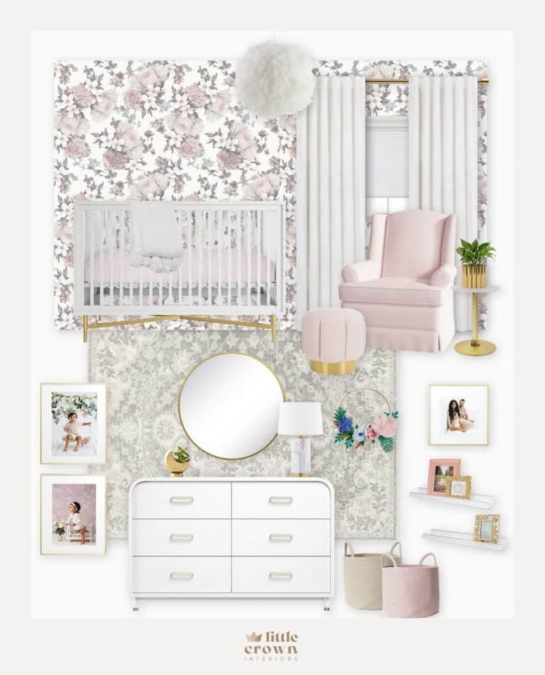 A Blush Floral Nursery: Get the Look