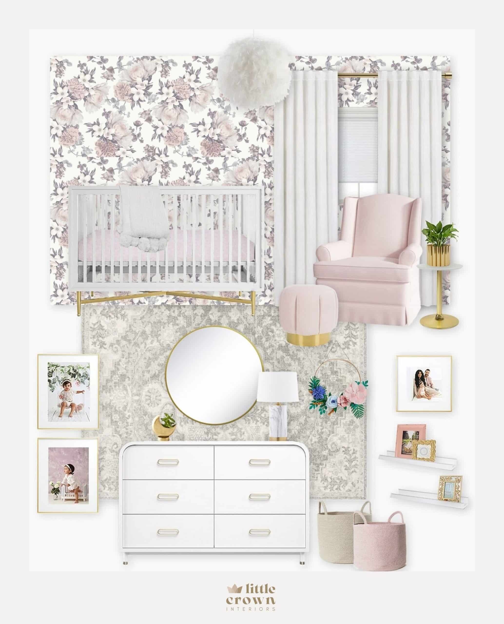 A Blush Floral Nursery: Get the Look