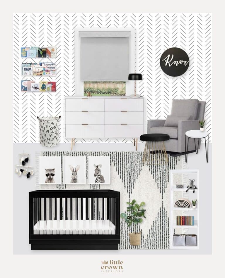 Black, White & Gray Nursery Design