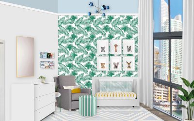 A Miami Inspired Palm Nursery E-Design Reveal