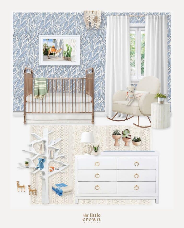 A Modern Coastal Nursery With Gray Malin Art
