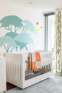 Colorful Safari Nursery Design by Little Crown Interiors
