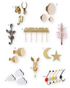 Cutest Wall Hooks and Knobs for Nursery