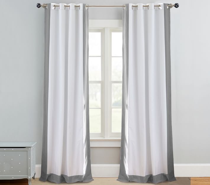 Bordered Blackout Curtains