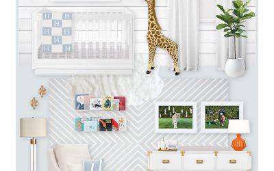 A White and Blue Nursery E-Design Reveal