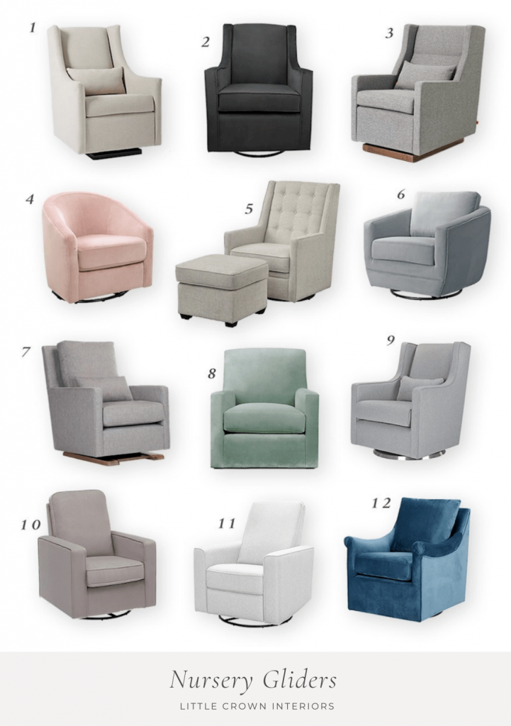 Beautiful Nursery Gliders for Every Budget - Little Crown Interiors