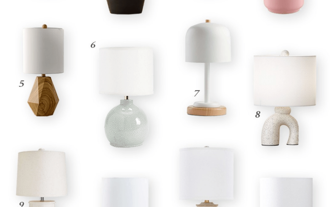 My Favorite Small Nursery Lamps Under 20 Inches