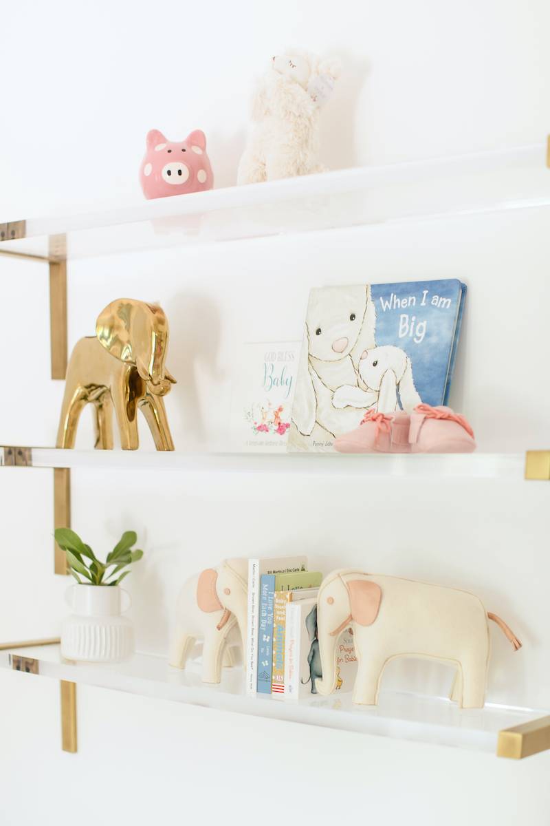 Nursery Acrylic Wall Shelves