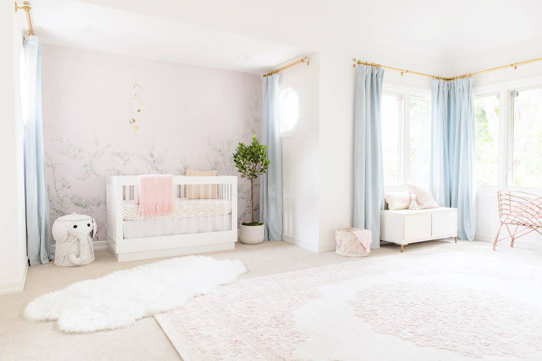 Floral Girl's Nursery by Little Crown Interiors