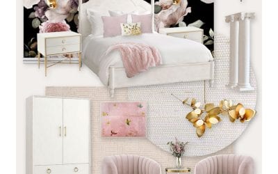 A Glamorous Floral Girl’s Room E-Design Reveal