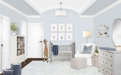 E-Design Reveal: Neutral and Light Blue Nursery