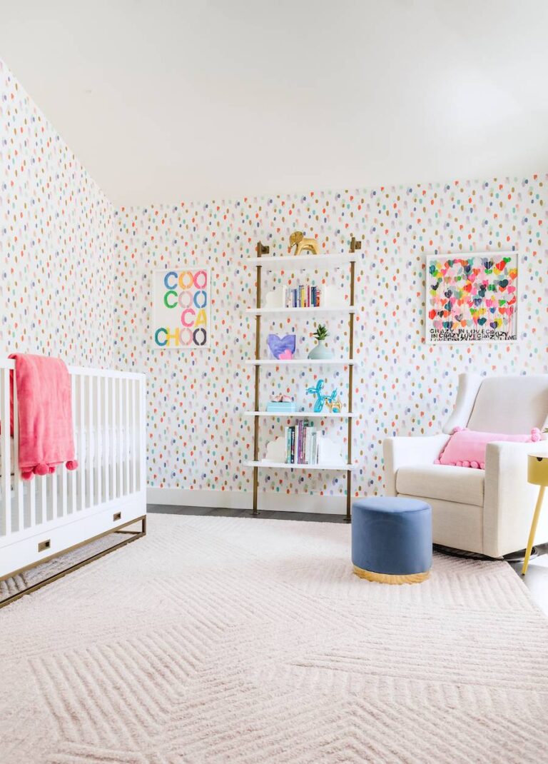 Colorful Girl's Nursery Design