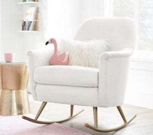 White Neutral Rocking Chair