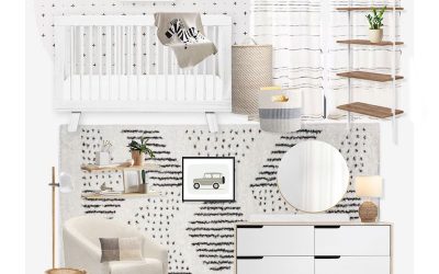 E-Design Reveal: Neutral, Black & White Nursery