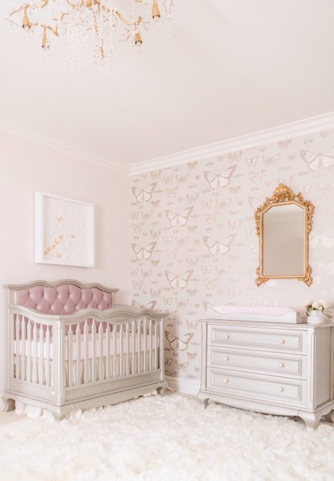 Design Reveal: Traditional Butterfly Nursery for Twins - Little Crown ...