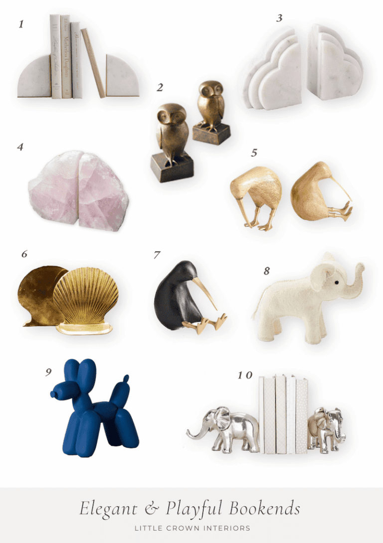 Playful & Elegant Bookends for the Nursery and Kids