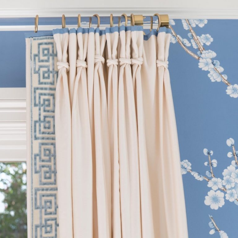 Acrylic and gold curtain rod
