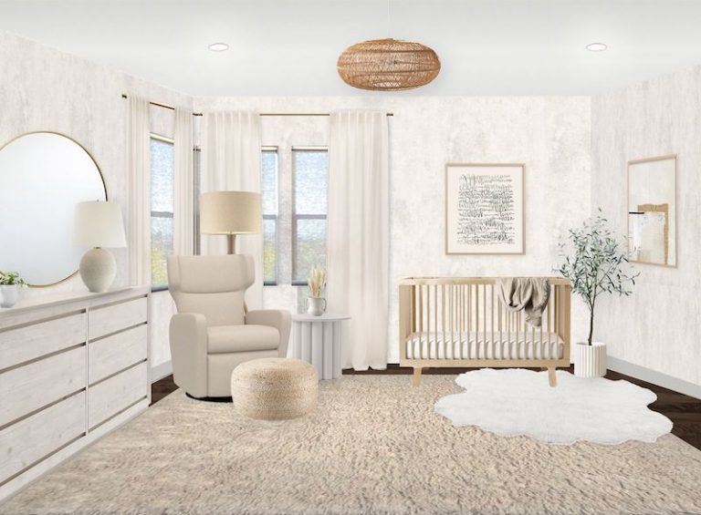 Neutral Modern Nursery Rendering