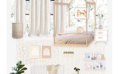 Whimsical Shared Nursery & Kid’s Bedroom for Sisters