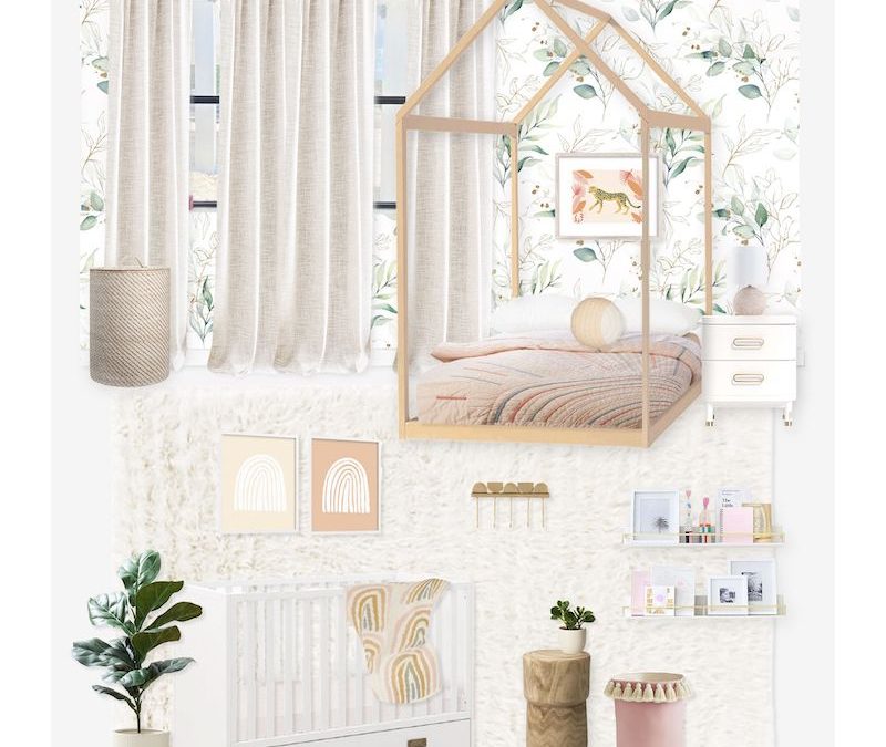 Whimsical Shared Nursery & Kid’s Bedroom for Sisters