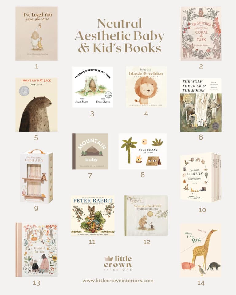 Neutral Aesthetic Baby & Kid's Books