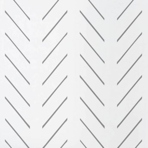 White and Grey Herringbone Wallpaper