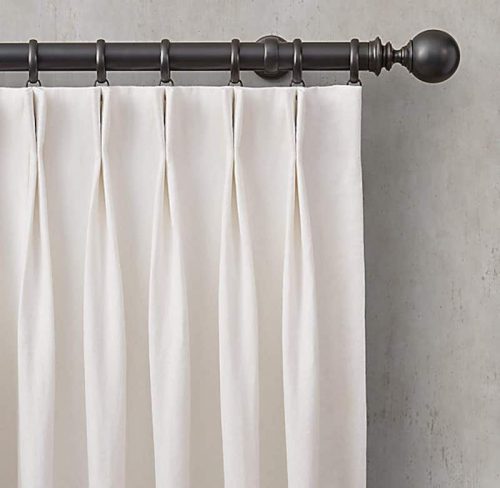 Linen Mix Neutral Pleat Curtain