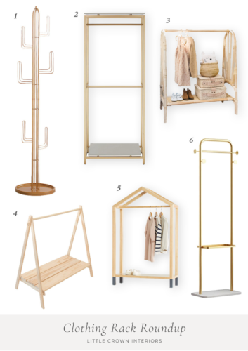 Clothing Rack for Nurseries and Kid's Rooms